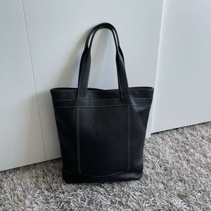 Longchamp Le Cabas Large Tote Shopper 100% Leather Black❤️